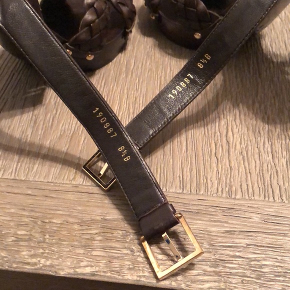 Authentic Gucci Sand Pelle S. Gomma Lifford Platform Sandal - Picture 5 of 13